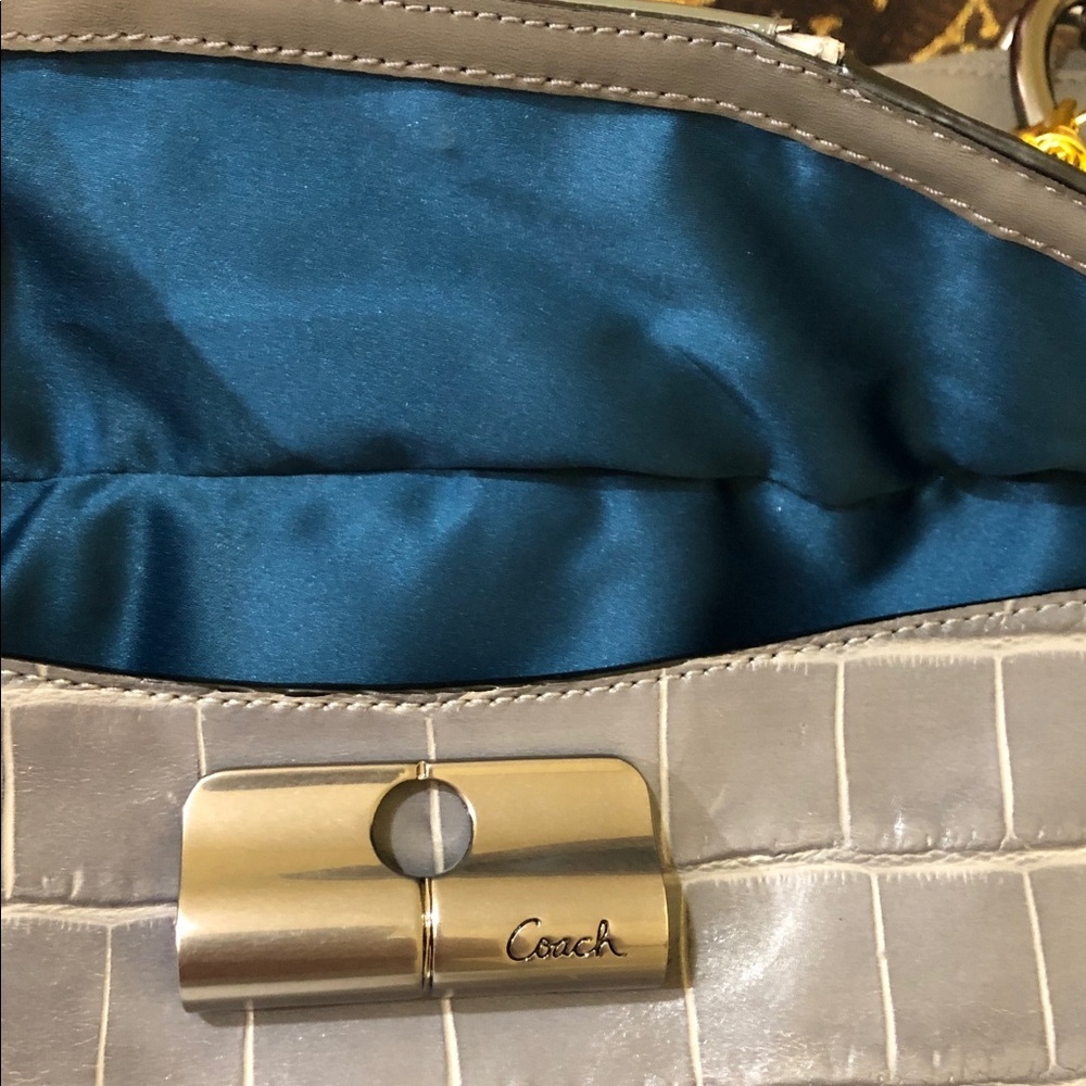 Coach Bag | Coach Shoulder Bag Gray - Silver Hardware Coach Hobo Bag - Picture 9 of 12